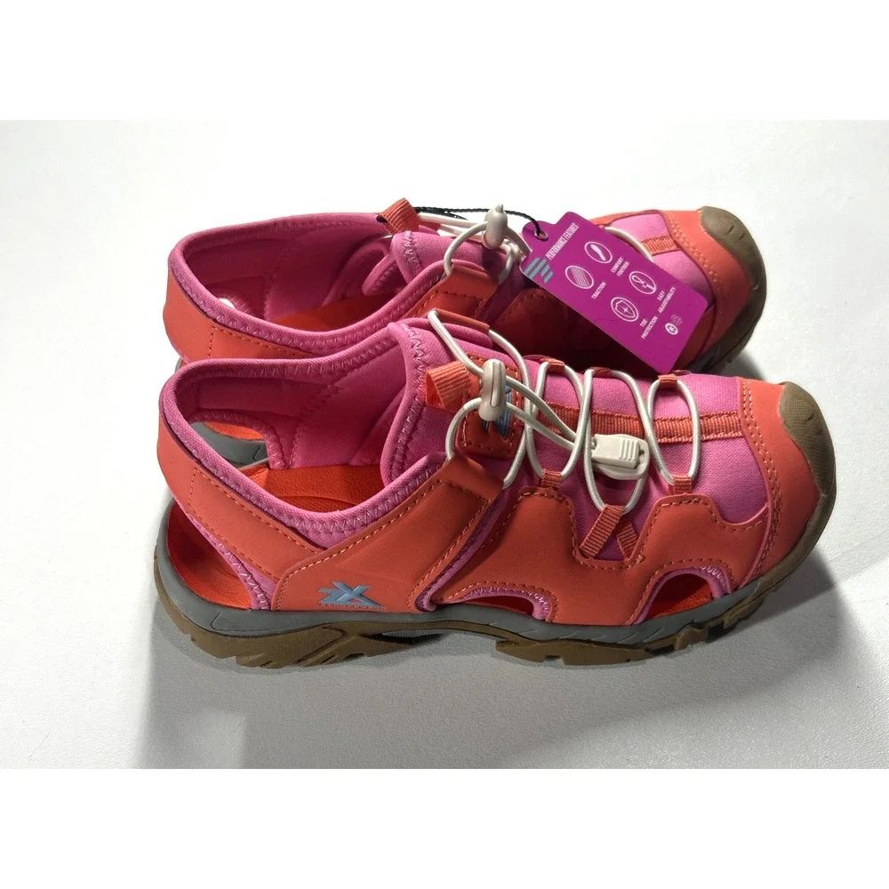ZeroXposur Wallowa Kids Sport Sandals Size‎ 5 Coral Pink Closed Toe Shoes NEW